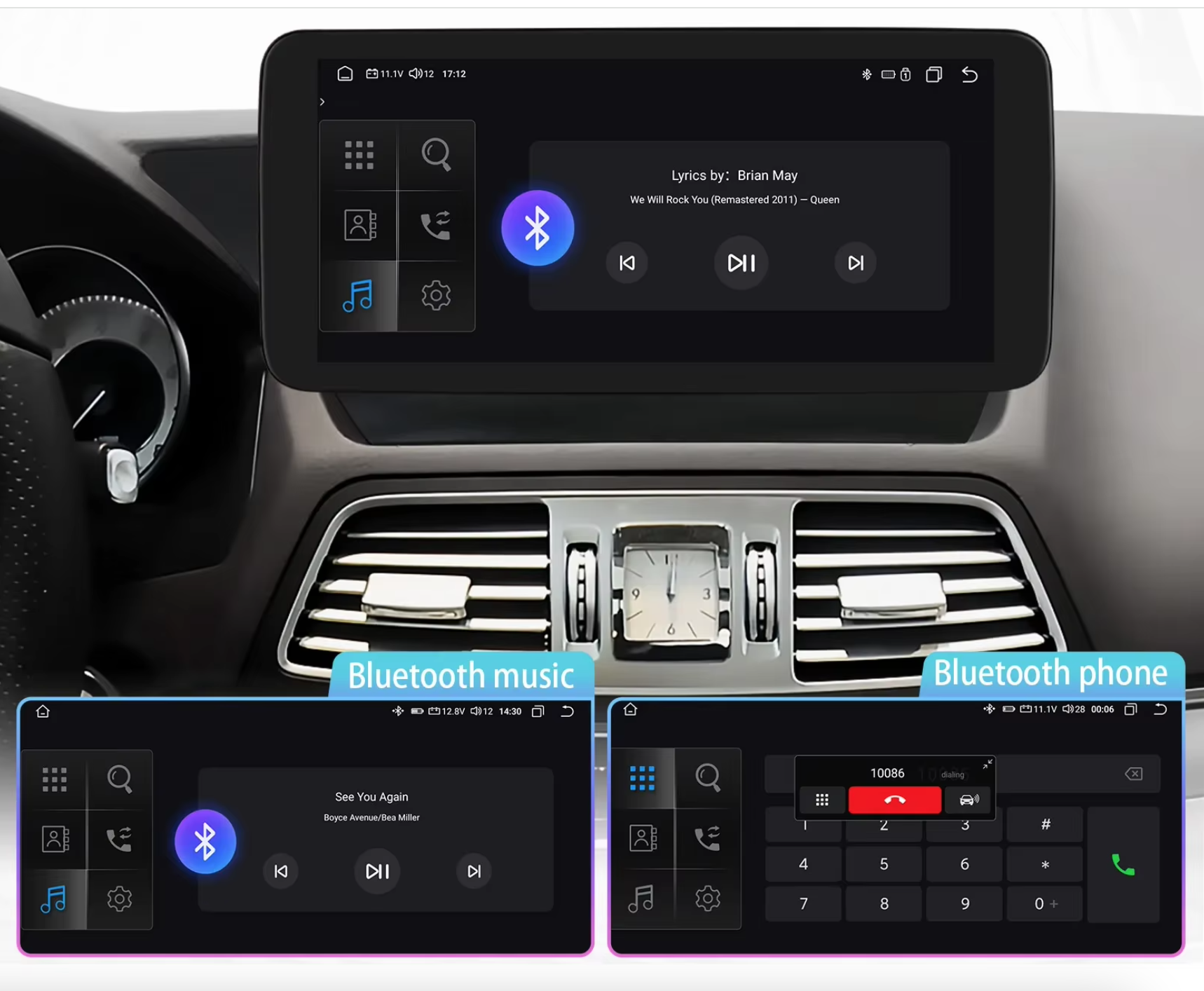 Automedia EW-BZQH8C-NTG4X Automedia EW-BZQH8C-NTG4X bluetooth handsfree käed vabad kõned