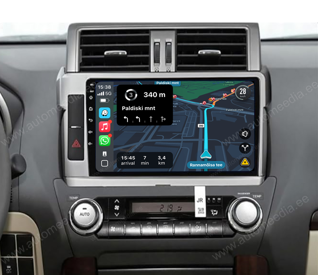 Automedia 9121 Mudelikohane android multimeediakeskus gps naviraadio