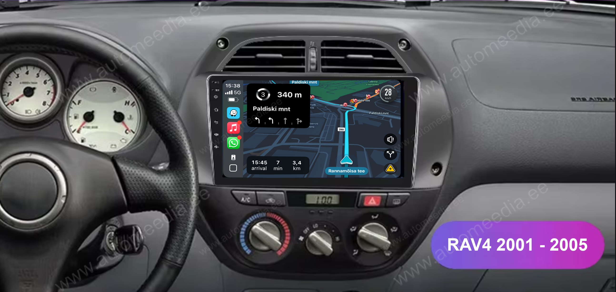 Automedia 9123 Mudelikohane android multimeediakeskus gps naviraadio