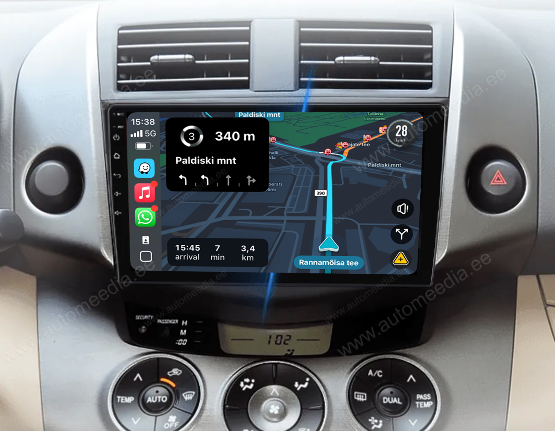 Automedia 9126B  Auto multivides GPS atskaņotājs ar pielāgotu dizainu