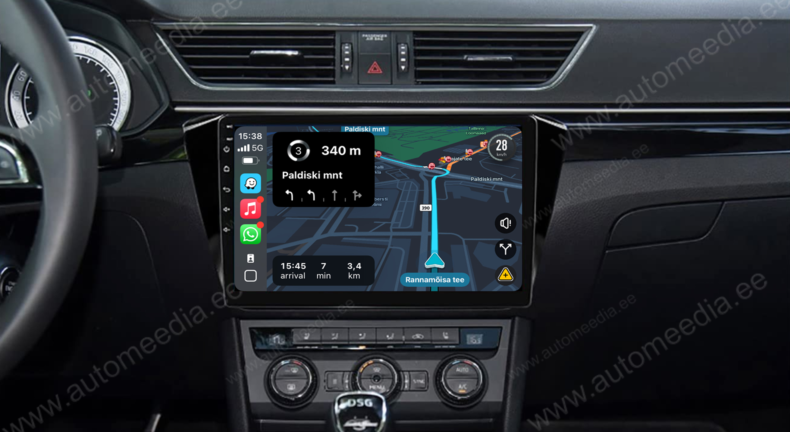 Automedia 9211 Mudelikohane android multimeediakeskus gps naviraadio