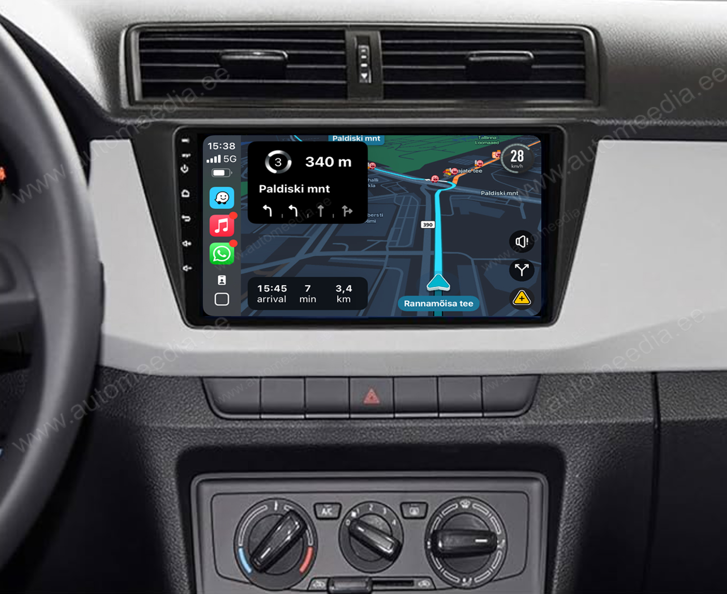 Automedia 9214 Mudelikohane android multimeediakeskus gps naviraadio