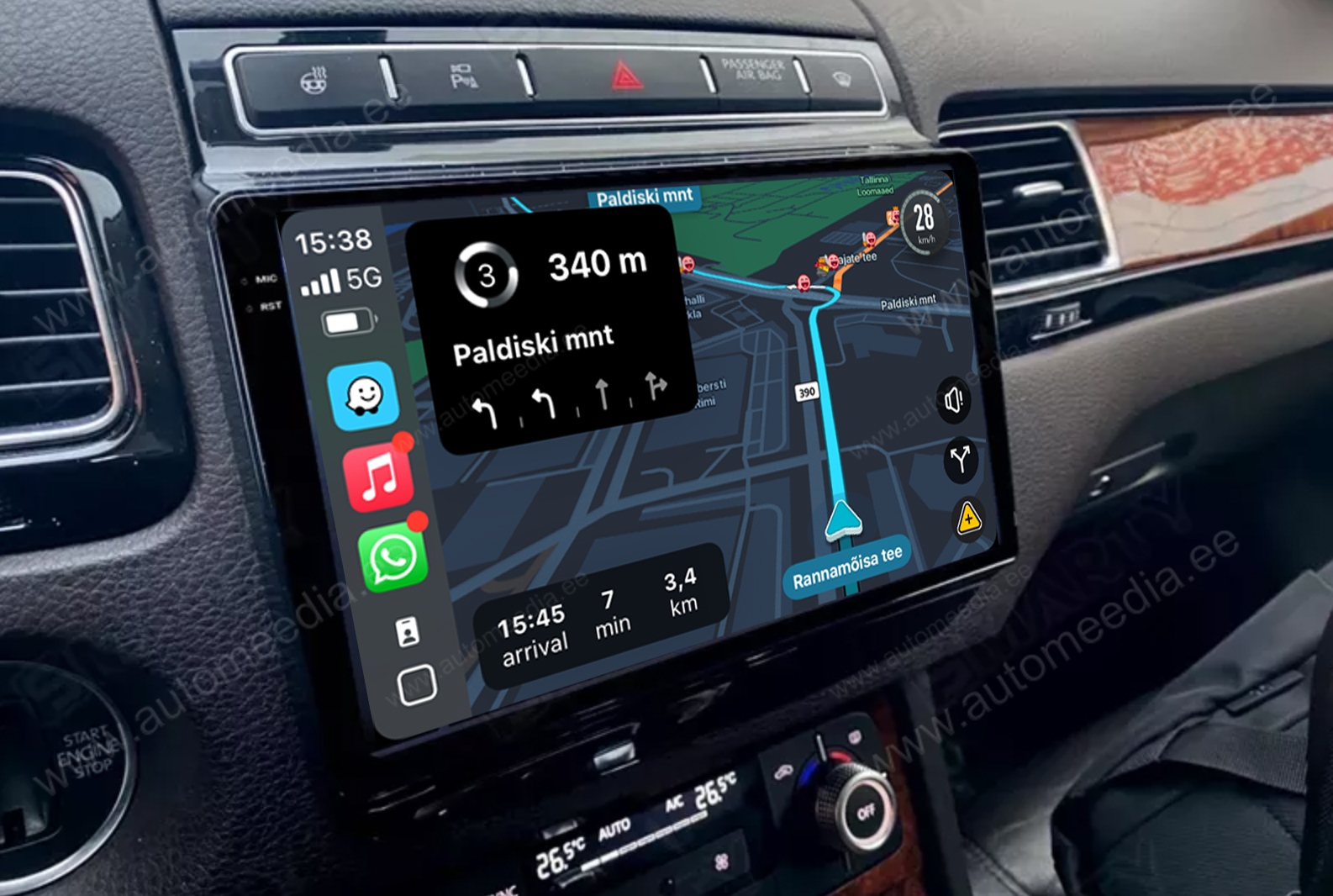 Automedia 9215 Mudelikohane android multimeediakeskus gps naviraadio