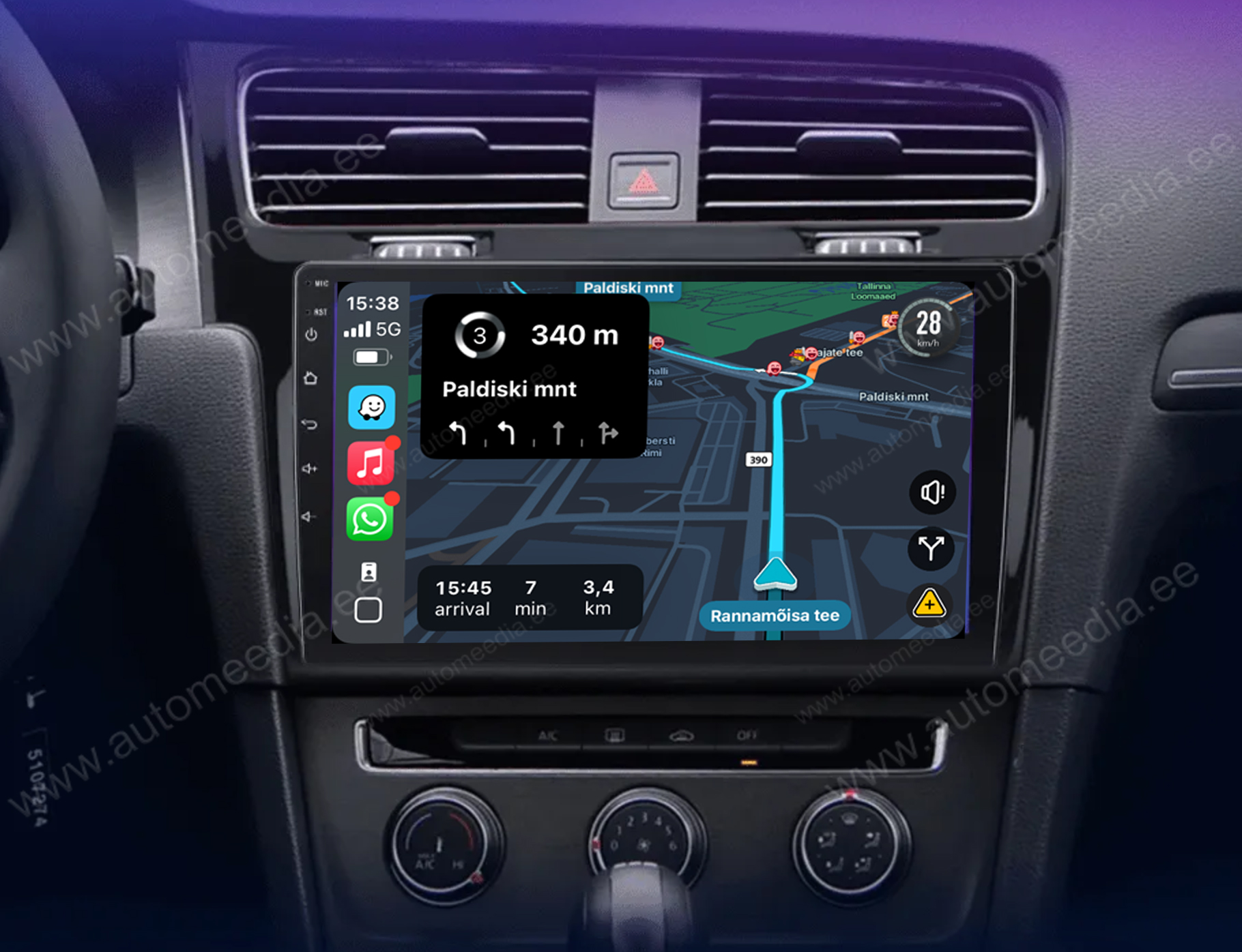 Automedia 9243 Mudelikohane android multimeediakeskus gps naviraadio