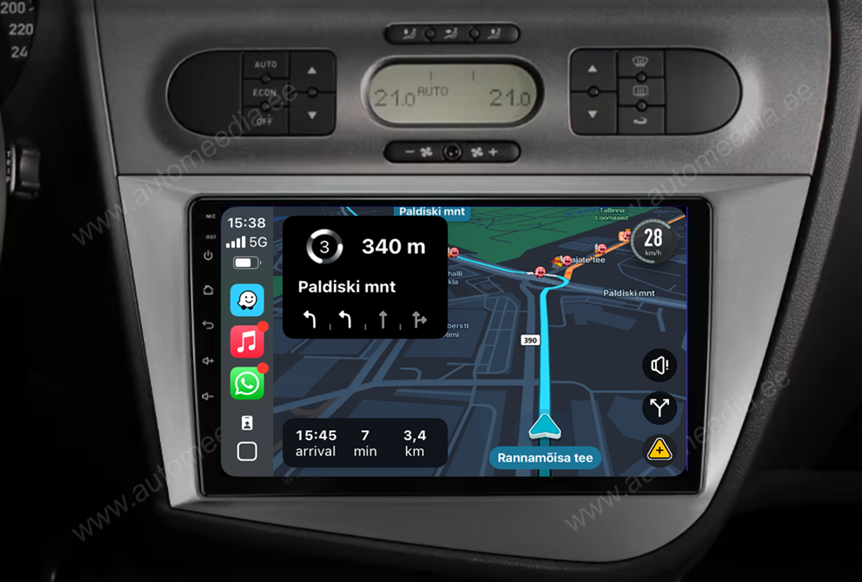 Automedia 9298 Mudelikohane android multimeediakeskus gps naviraadio