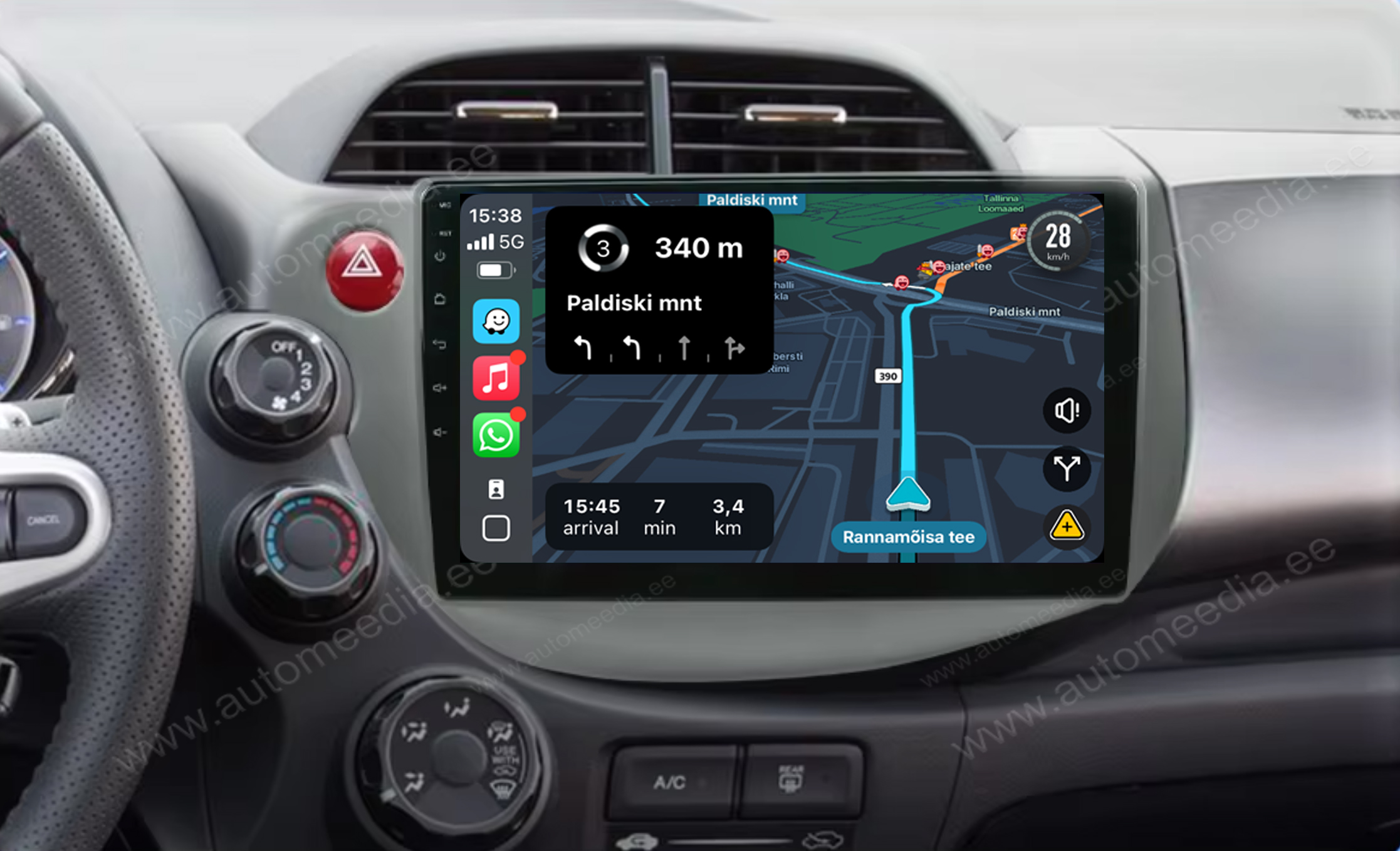 Automedia 9312  Auto multivides GPS atskaņotājs ar pielāgotu dizainu