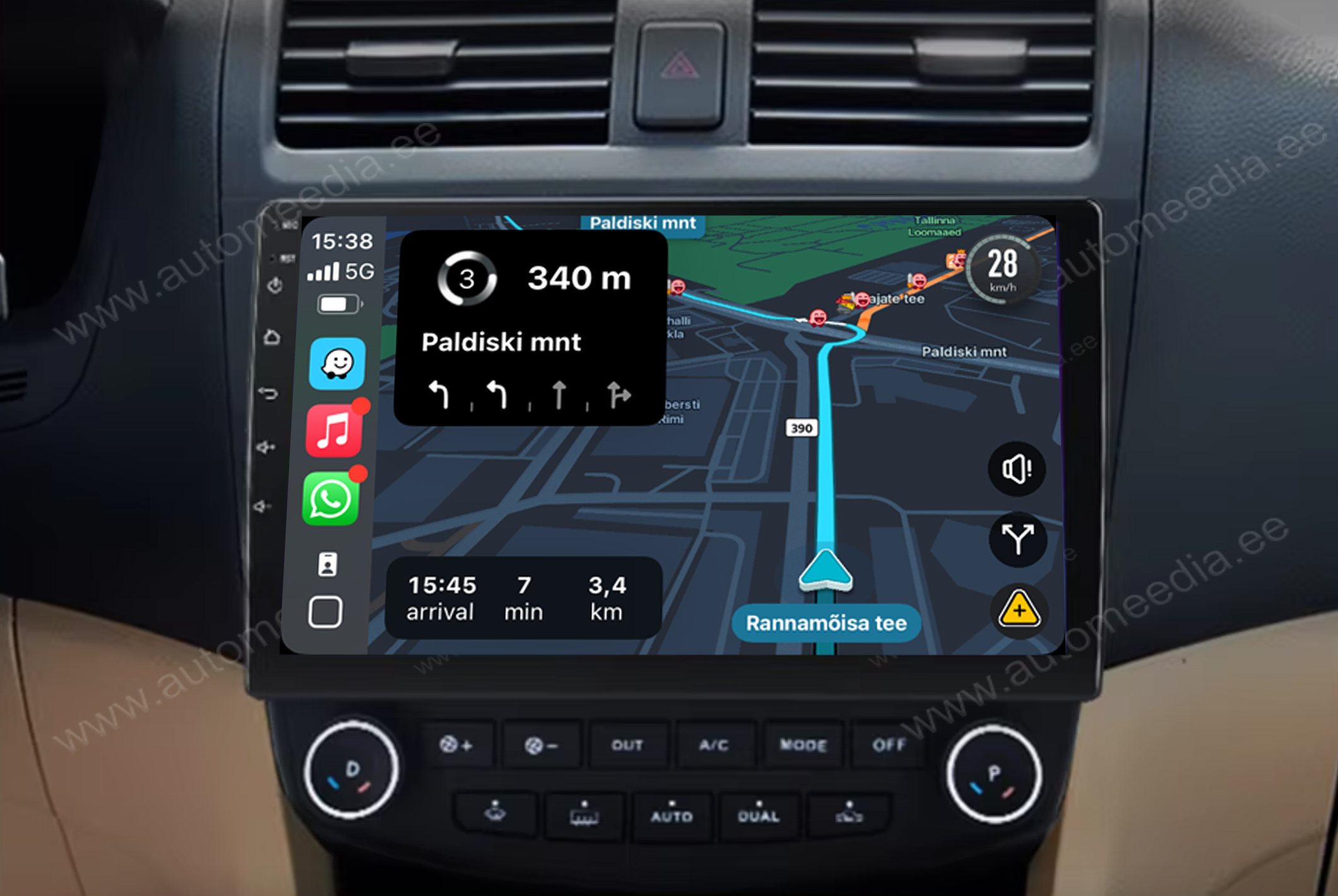 Automedia 9327 Mudelikohane android multimeediakeskus gps naviraadio