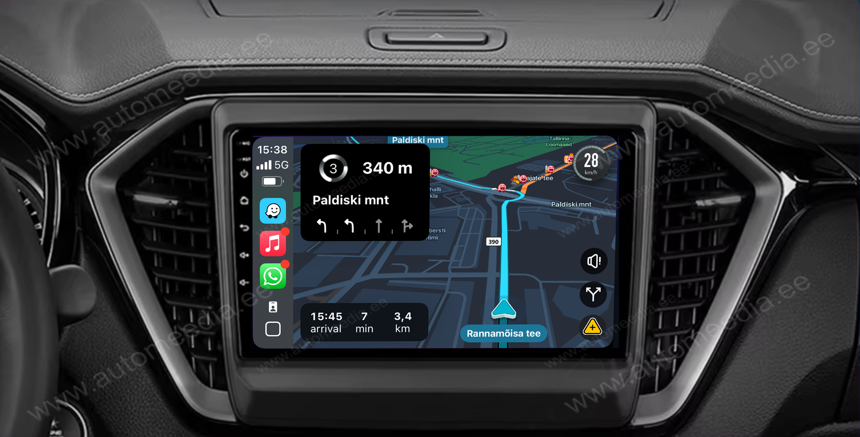 Automedia 9427  Auto multivides GPS atskaņotājs ar pielāgotu dizainu