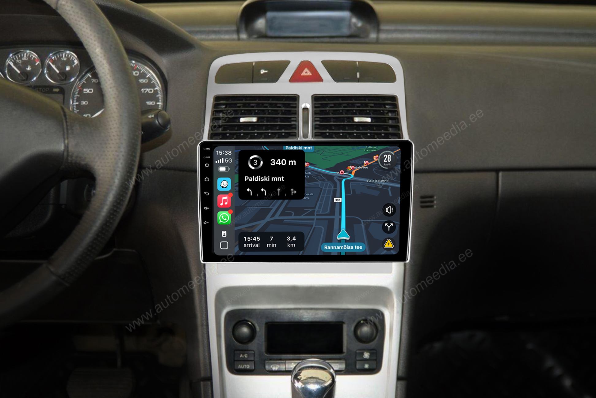 Automedia 9435  Auto multivides GPS atskaņotājs ar pielāgotu dizainu