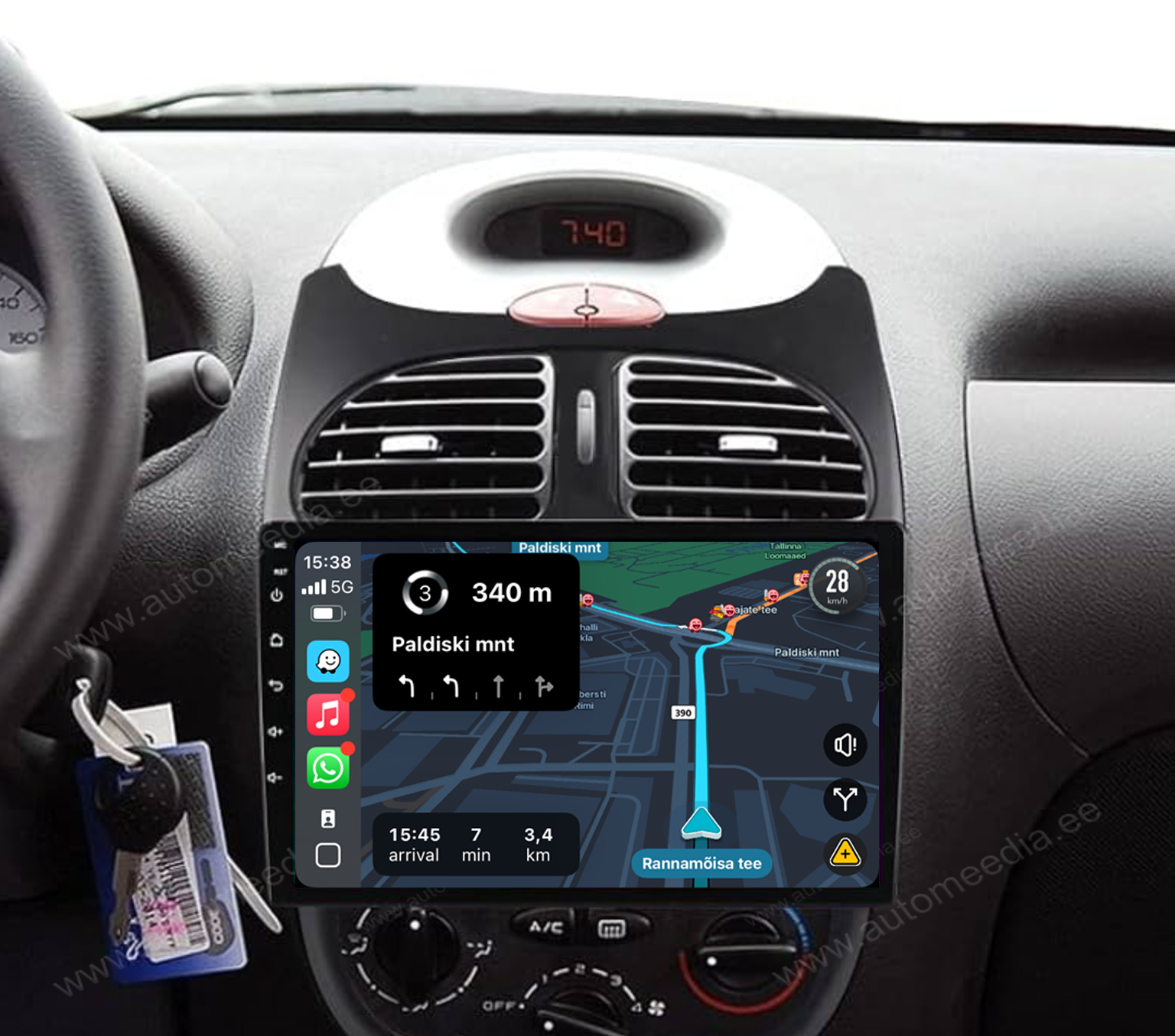 Automedia 9436 Mudelikohane android multimeediakeskus gps naviraadio