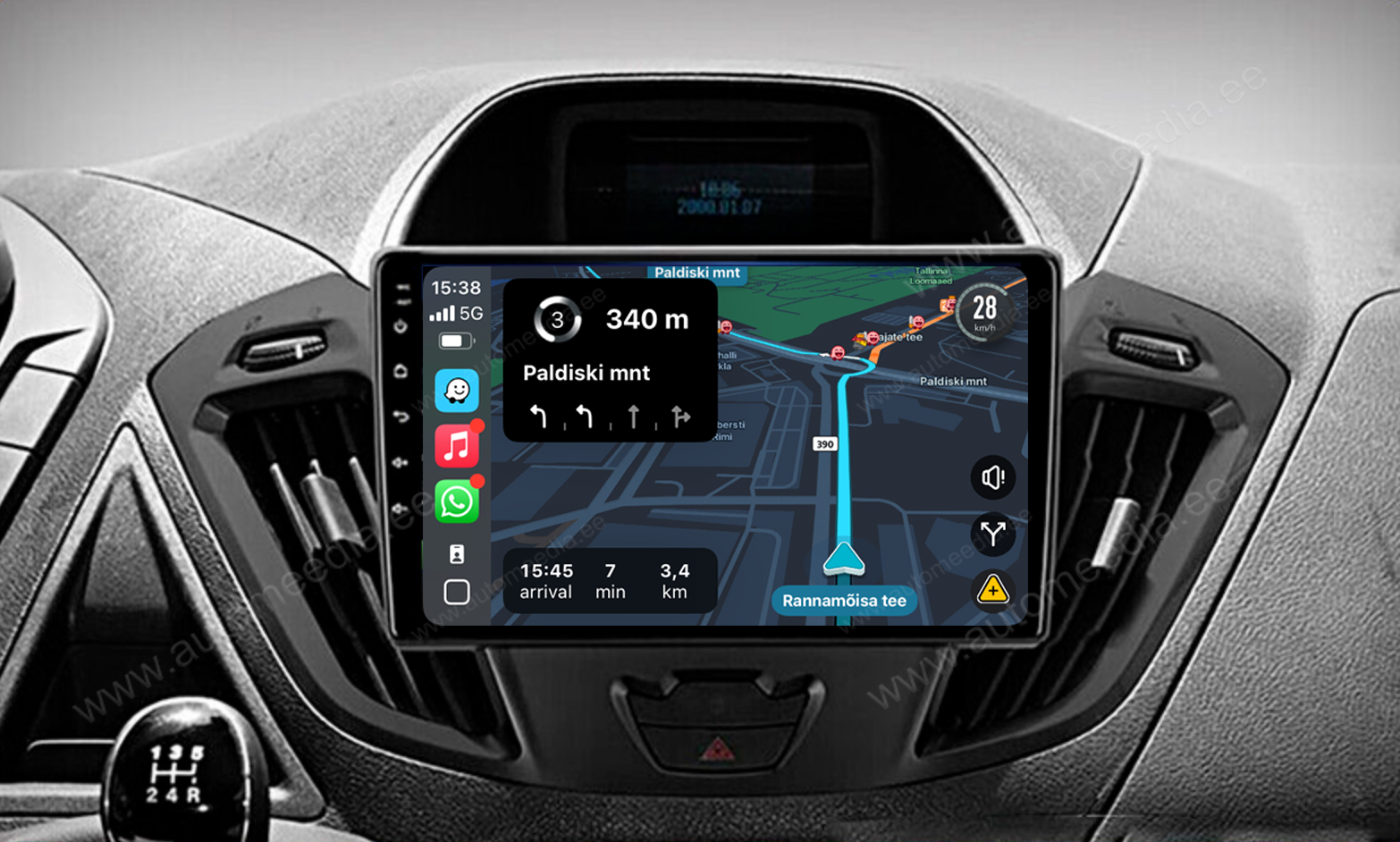 Automedia 9456  Auto multivides GPS atskaņotājs ar pielāgotu dizainu