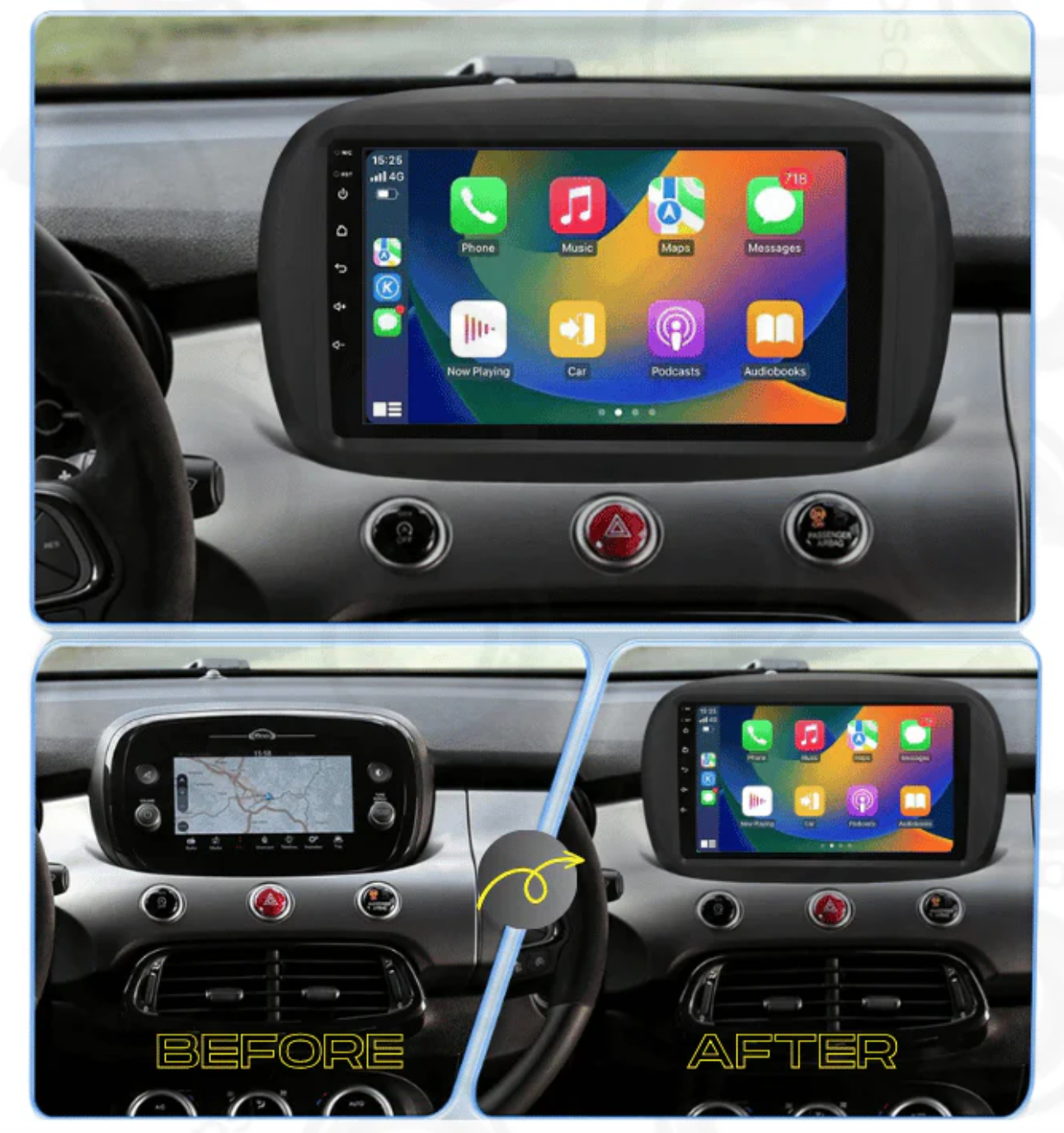 Automedia 9772 Mudelikohane android multimeediakeskus gps naviraadio