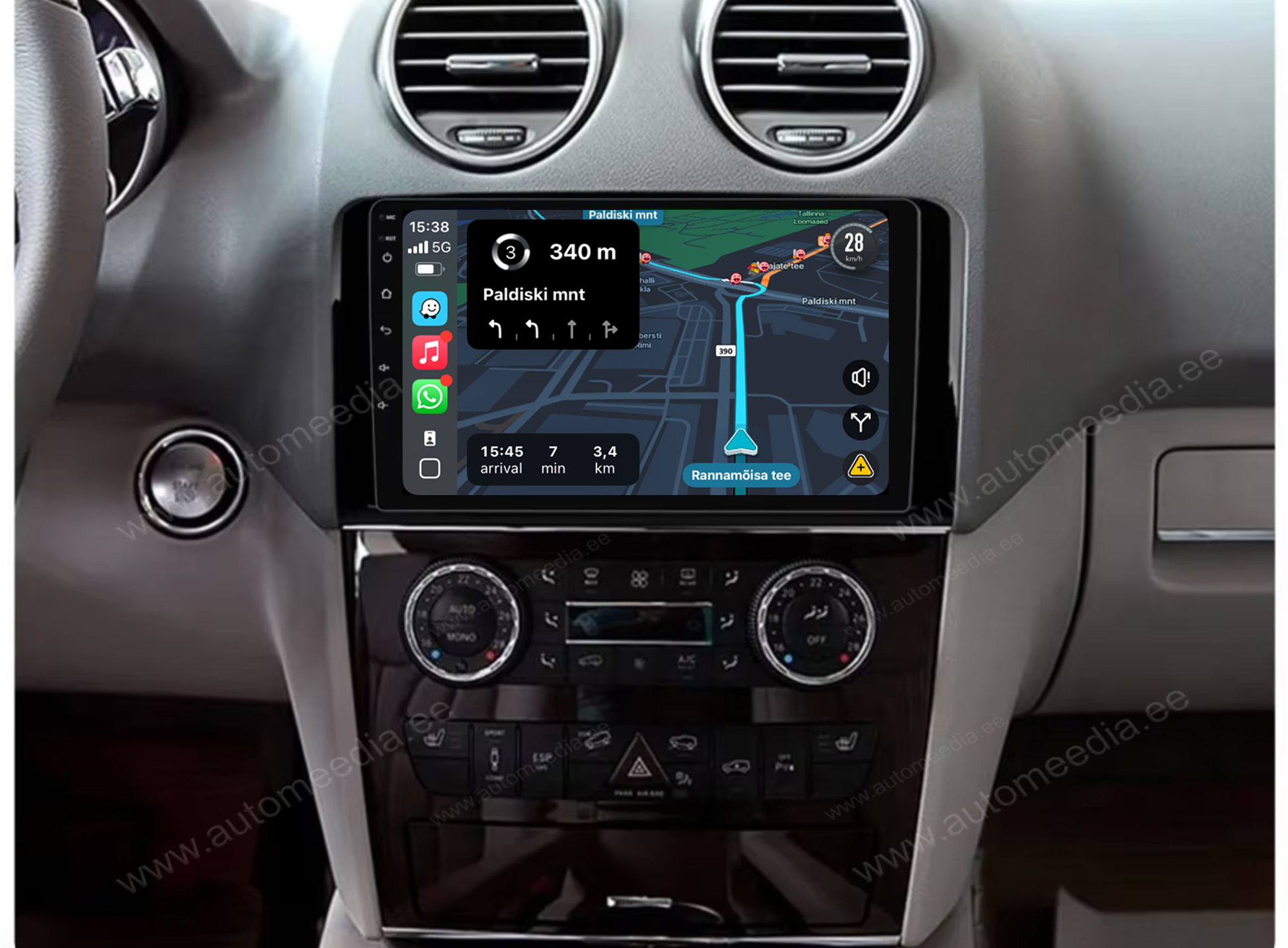 Automedia 9815 Mudelikohane android multimeediakeskus gps naviraadio