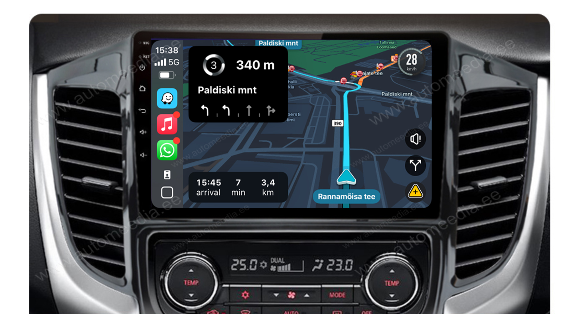 Automedia 9856  Auto multivides GPS atskaņotājs ar pielāgotu dizainu