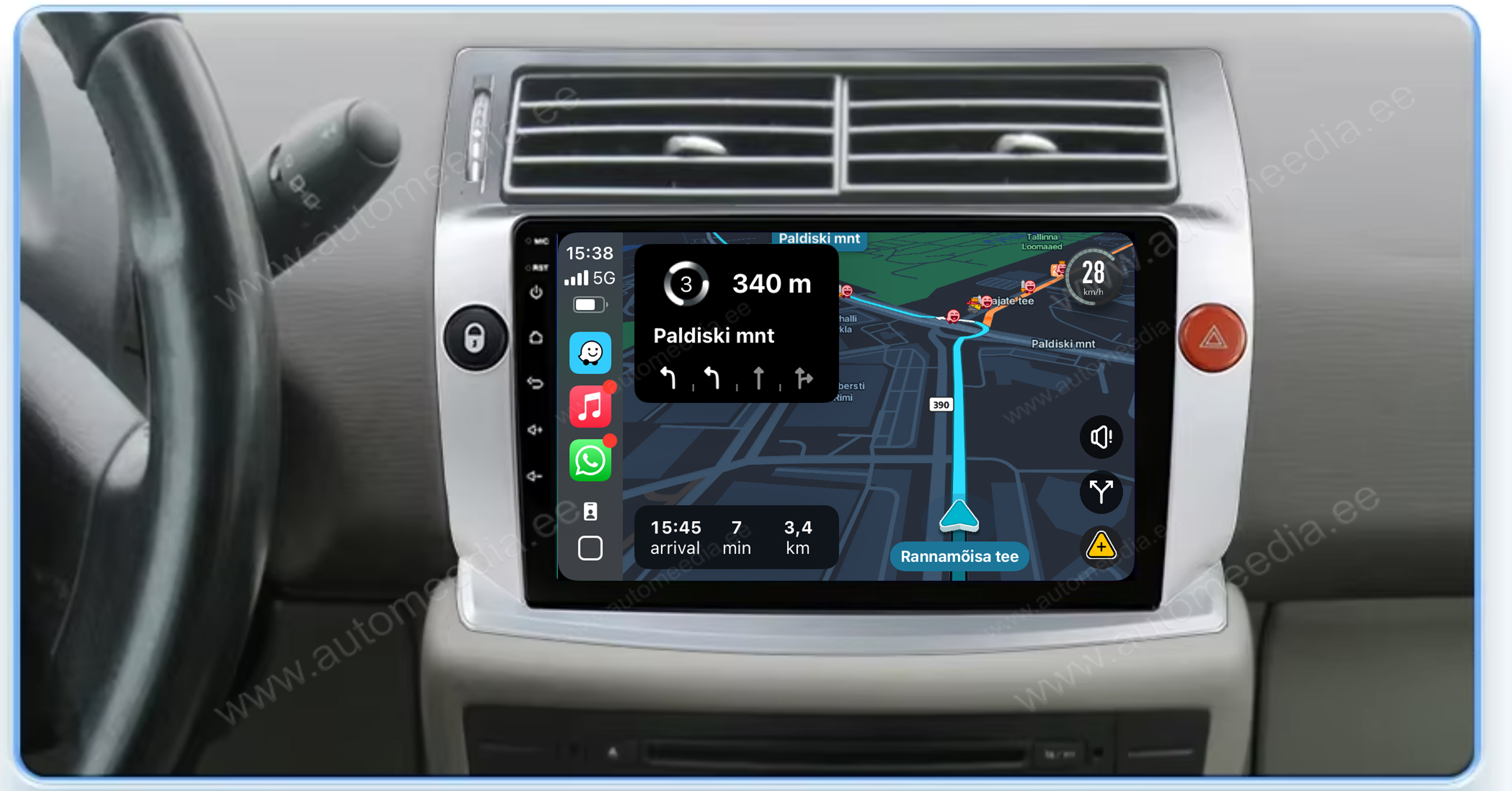 Automedia 9949  Auto multivides GPS atskaņotājs ar pielāgotu dizainu