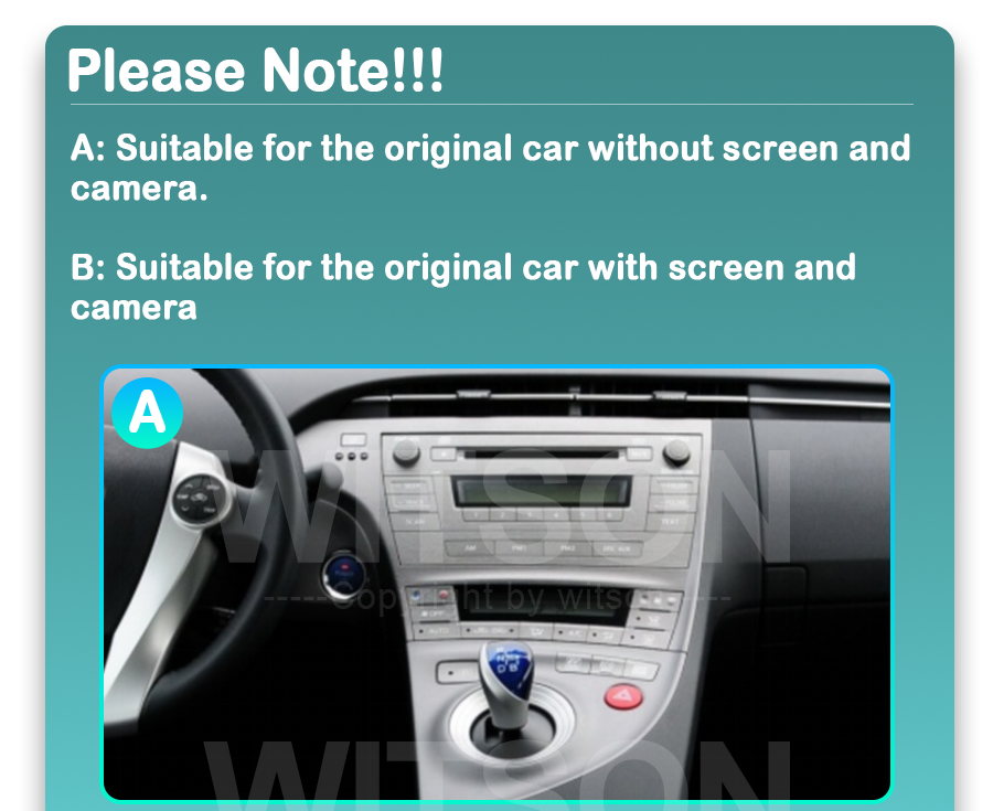 Toyota Prius (2009-2015)  Automedia 9144S raadio sobivus autole