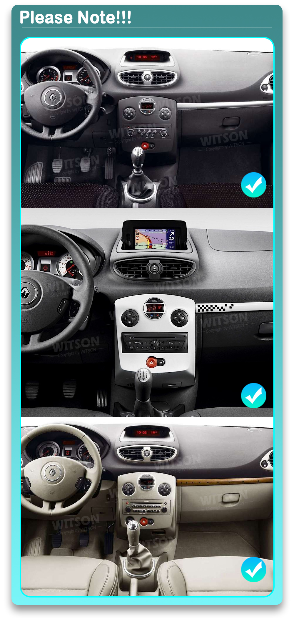 RENAULT CLIO (2005-2014)  Automedia 9693 raadio sobivus autole