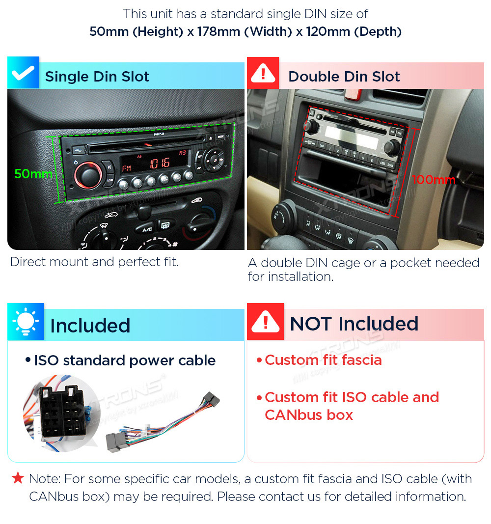 XTRONS DIE123L XTRONS DIE123L custom fit multimedia radio suitability for the car