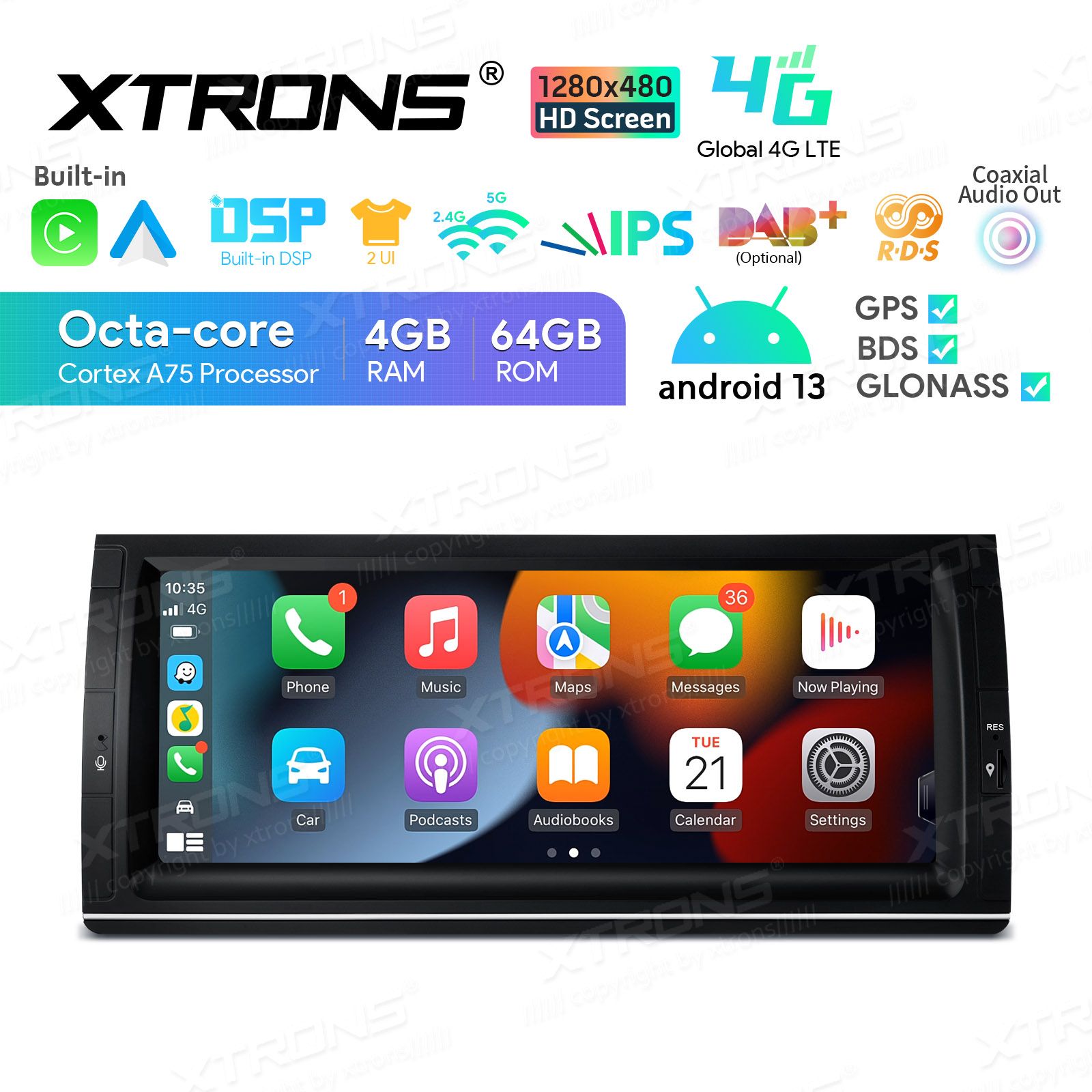 BMW X5 E53 (1999-2006) Android 13  | GPS car radio and multimedia system