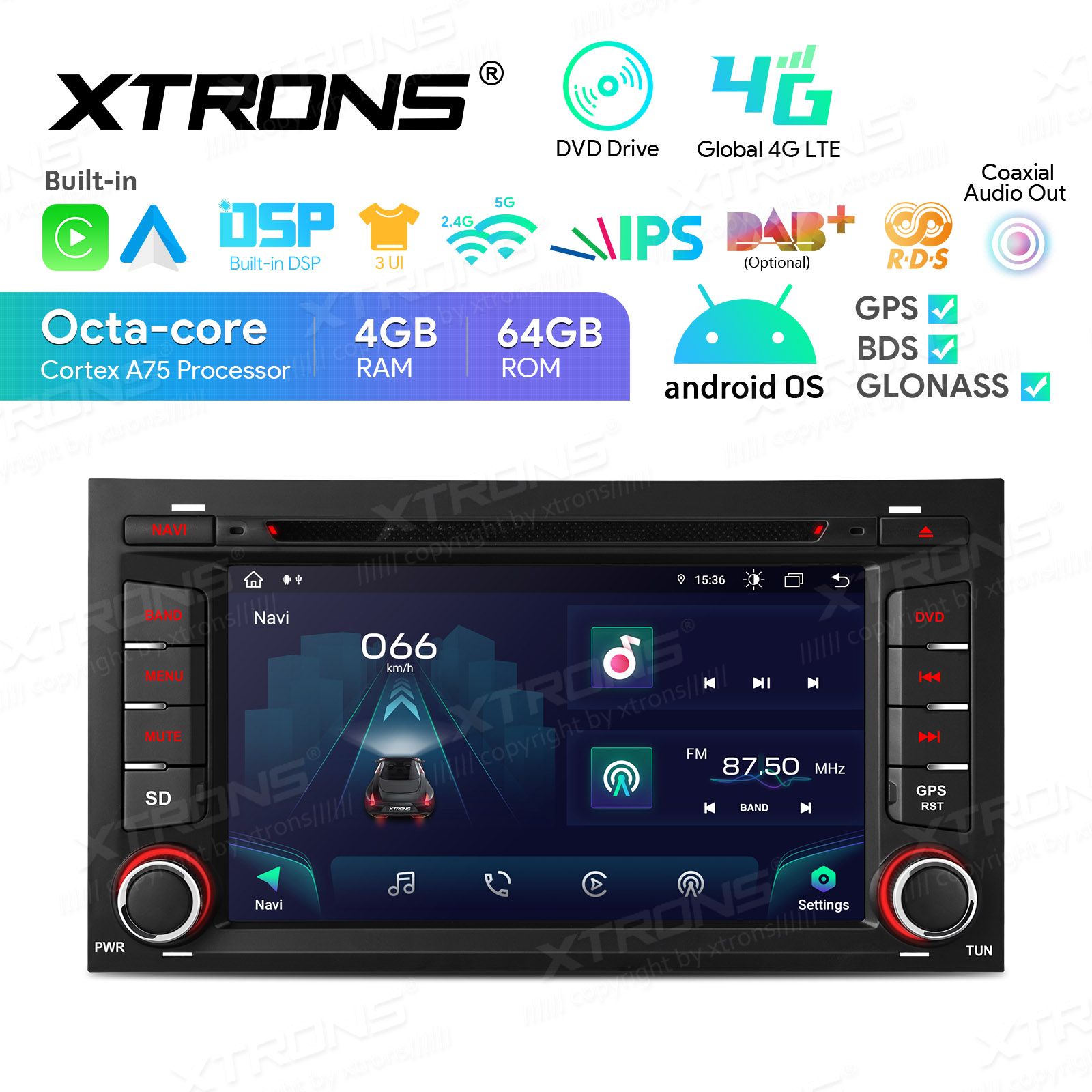 Seat Leon 2012-2019) Android 13  | GPS car radio and multimedia system