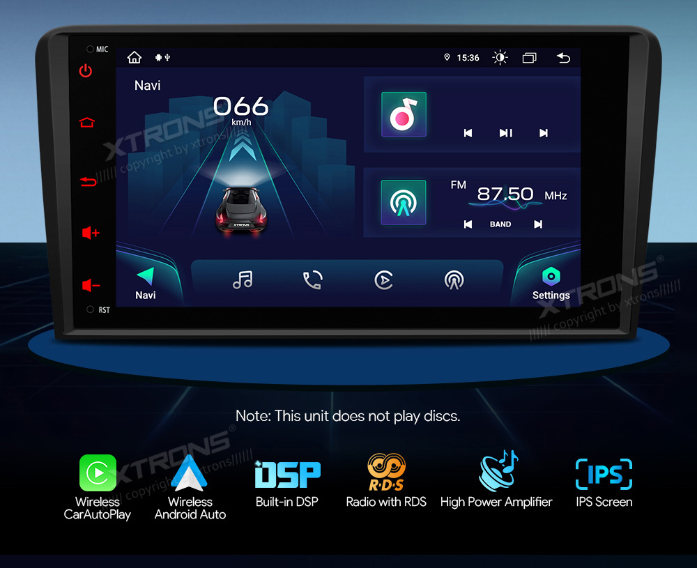 XTRONS IA82A3ALS merkkikohtainen Android GPS multimedia näyttösoitin