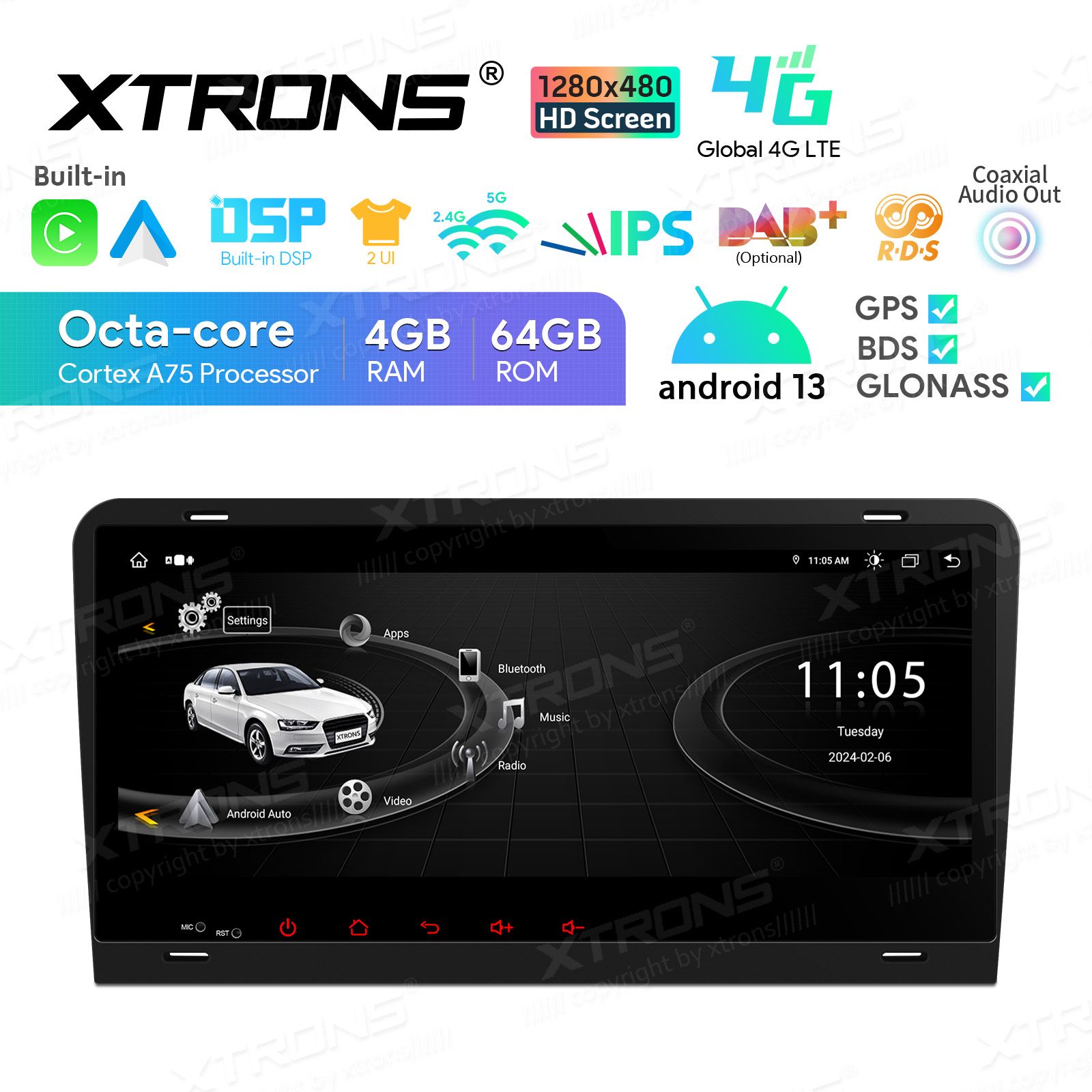 Audi A3 (2003-2012) Android 13  | GPS car radio and multimedia system