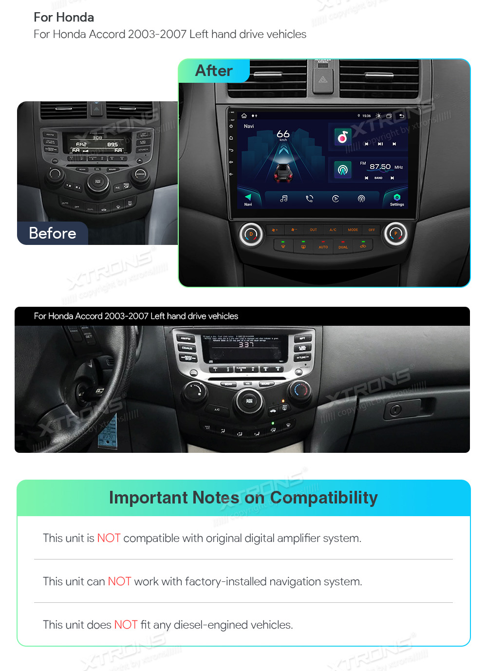 XTRONS IAP12ACHLS XTRONS IAP12ACHLS custom fit multimedia radio suitability for the car