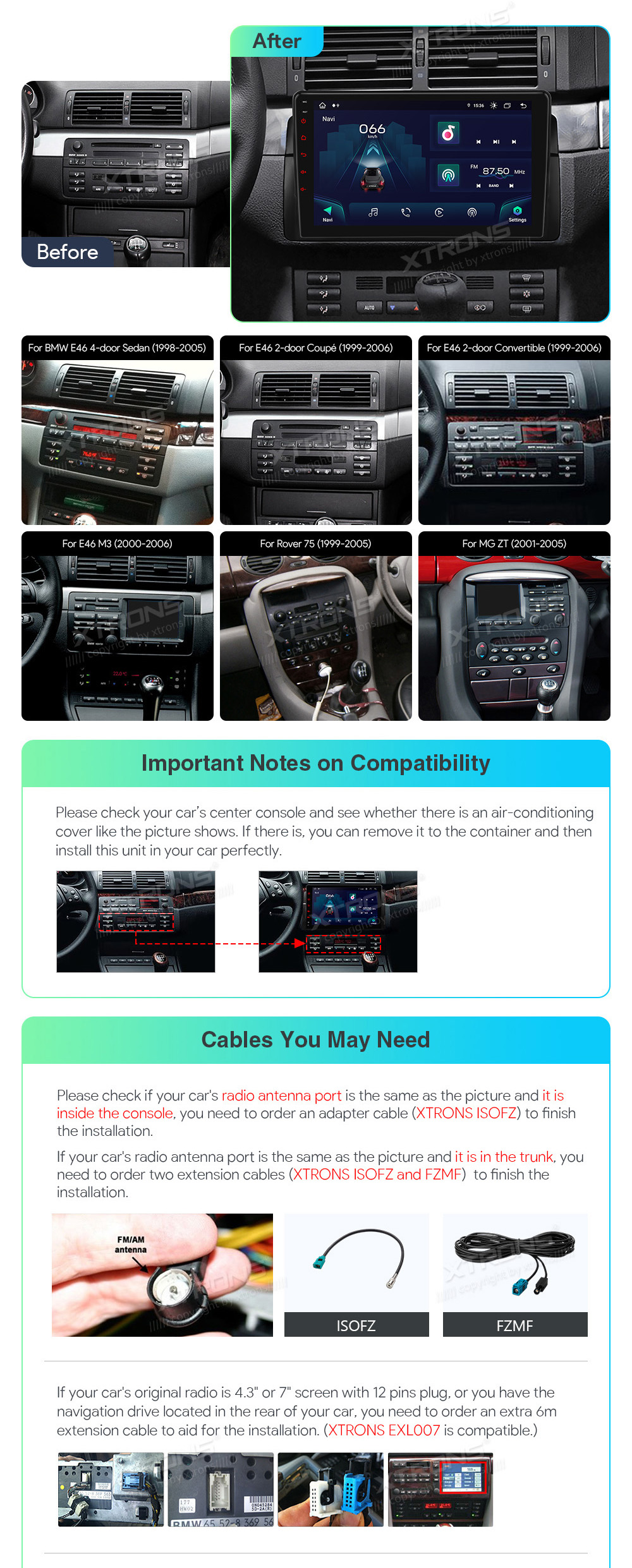 XTRONS IAP9246BS XTRONS IAP9246BS custom fit multimedia radio suitability for the car