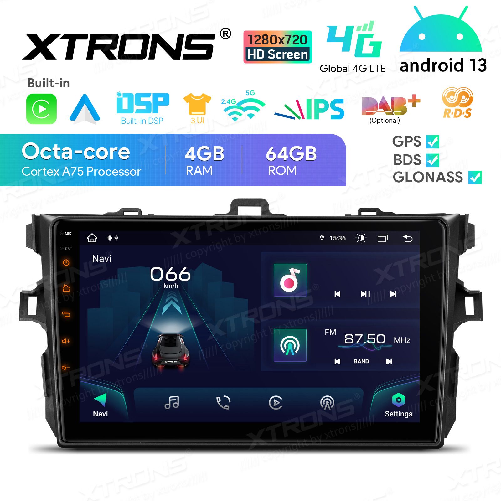 TOYOTA COROLLA (2004-2007) Android 13  | GPS car radio and multimedia system