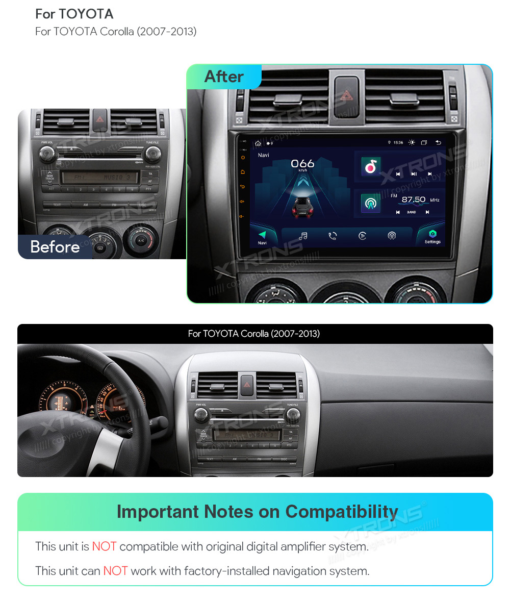 XTRONS IAP92CLTS XTRONS IAP92CLTS custom fit multimedia radio suitability for the car