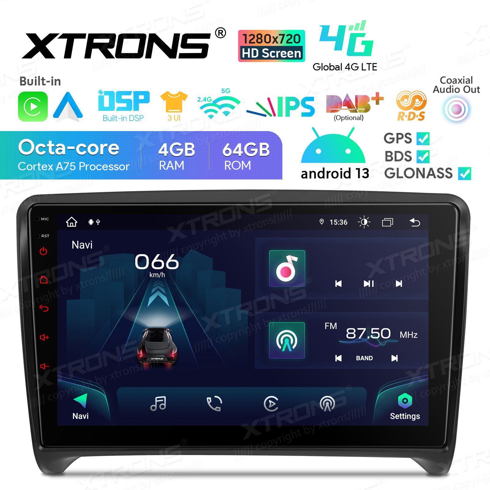Audi TT (2006-2012) Android 13  | GPS car radio and multimedia system