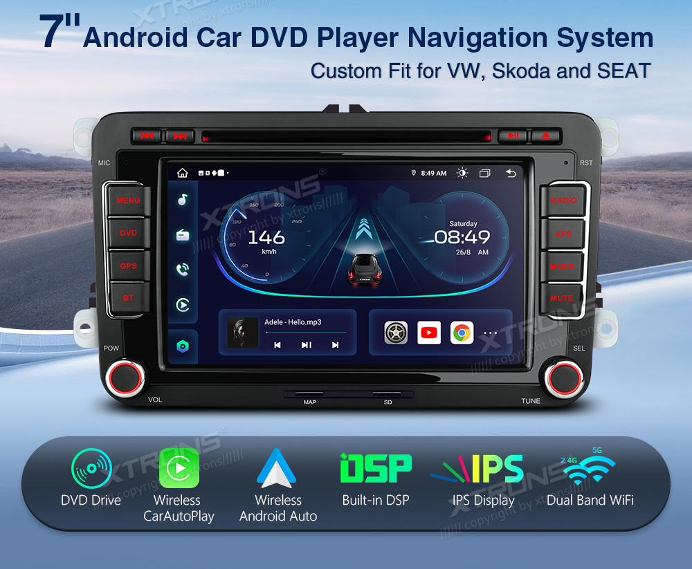 XTRONS IE72MTV Mudelikohane android multimeediakeskus gps naviraadio