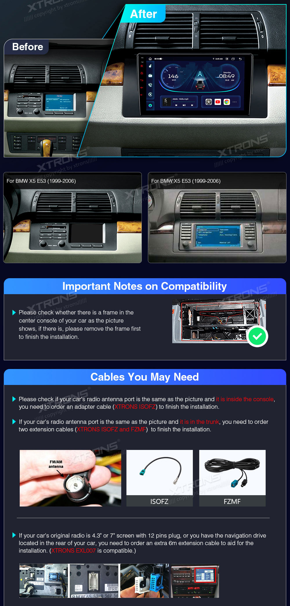 XTRONS IEP9253B XTRONS IEP9253B custom fit multimedia radio suitability for the car