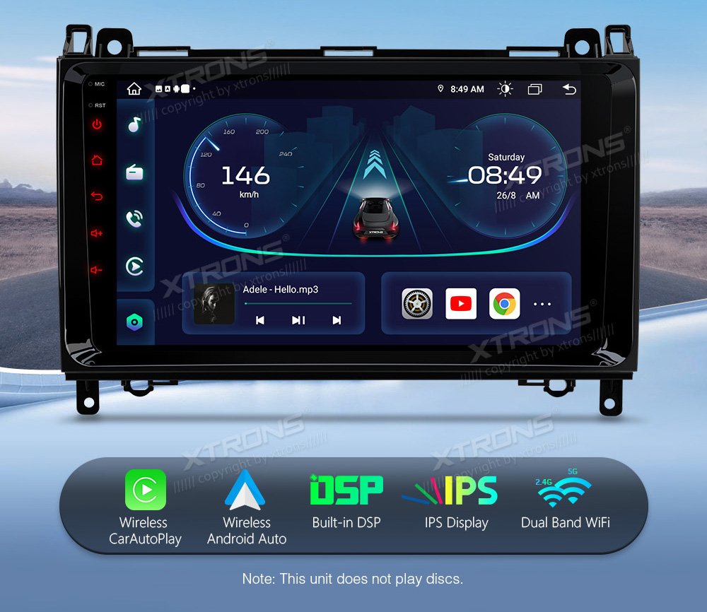 XTRONS IEP92M245 Car multimedia GPS player with Custom Fit Design