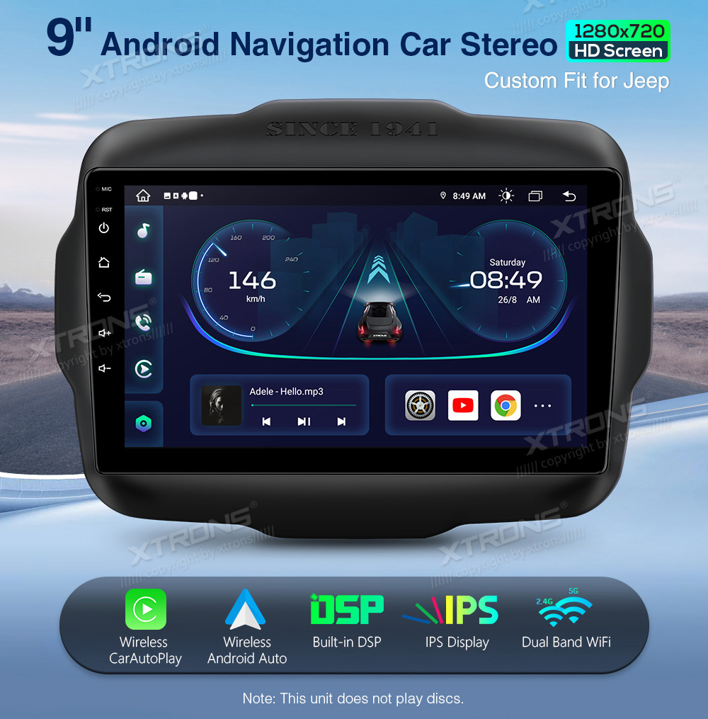 XTRONS IEP92RGJ Mudelikohane android multimeediakeskus gps naviraadio