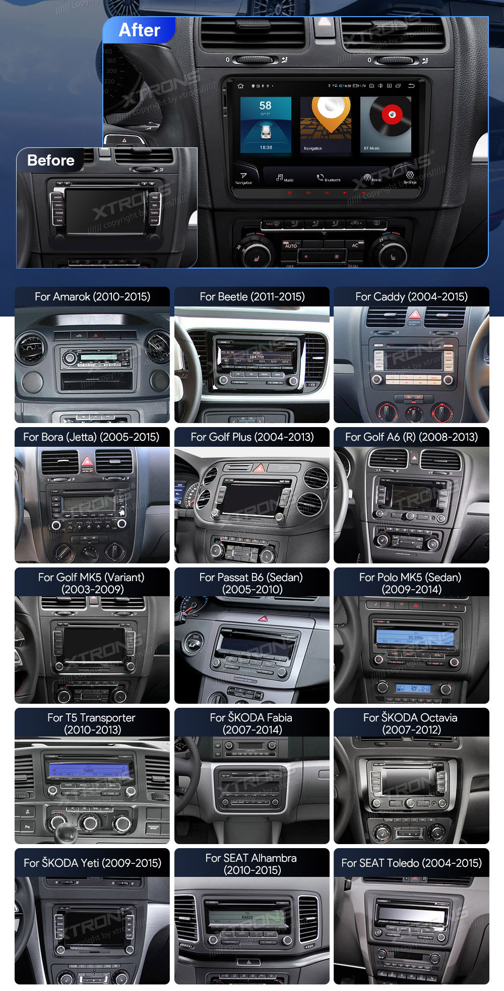 XTRONS IQ92MTVP XTRONS IQ92MTVP custom fit multimedia radio suitability for the car