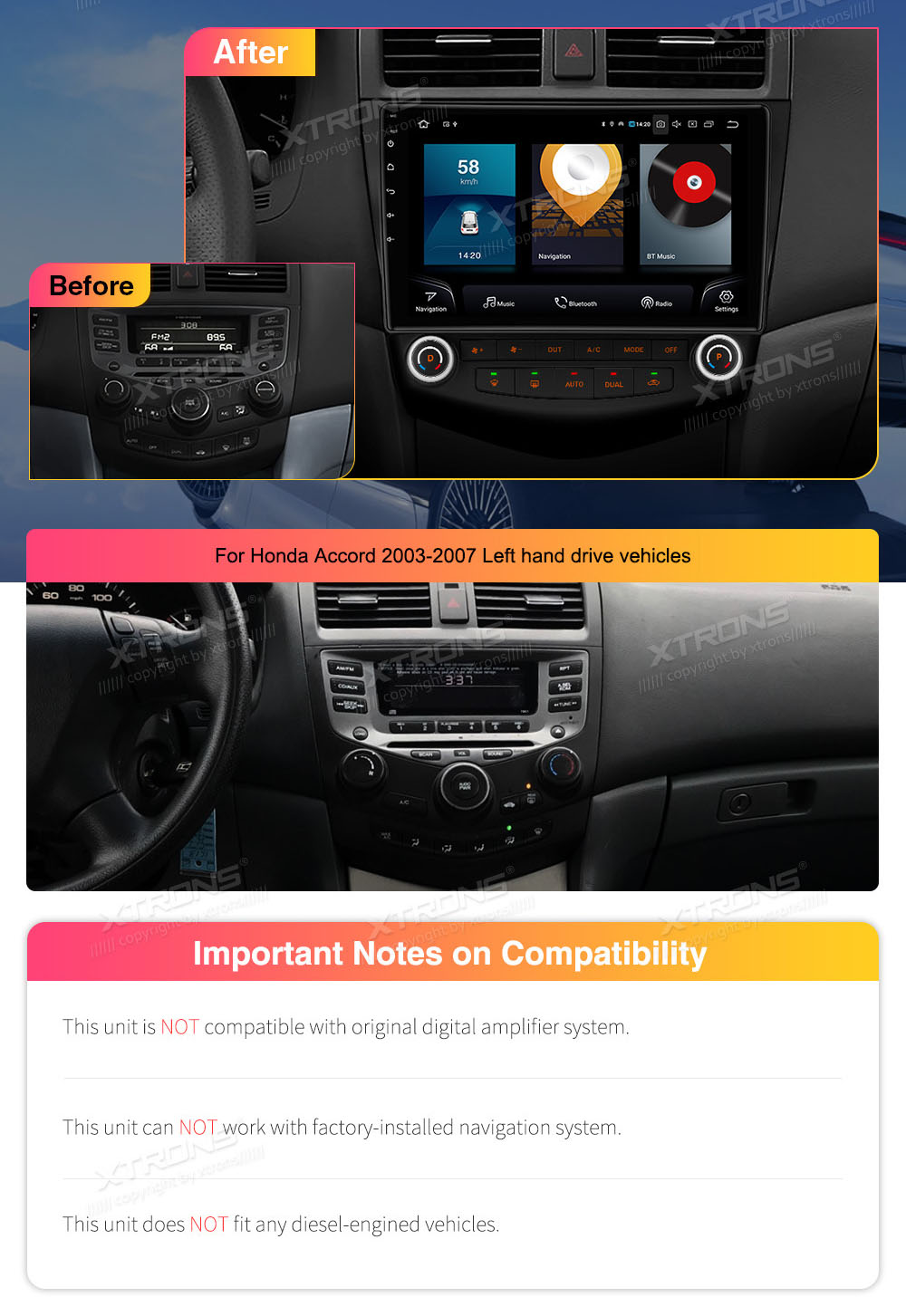 XTRONS IQP12ACHLP XTRONS IQP12ACHLP custom fit multimedia radio suitability for the car