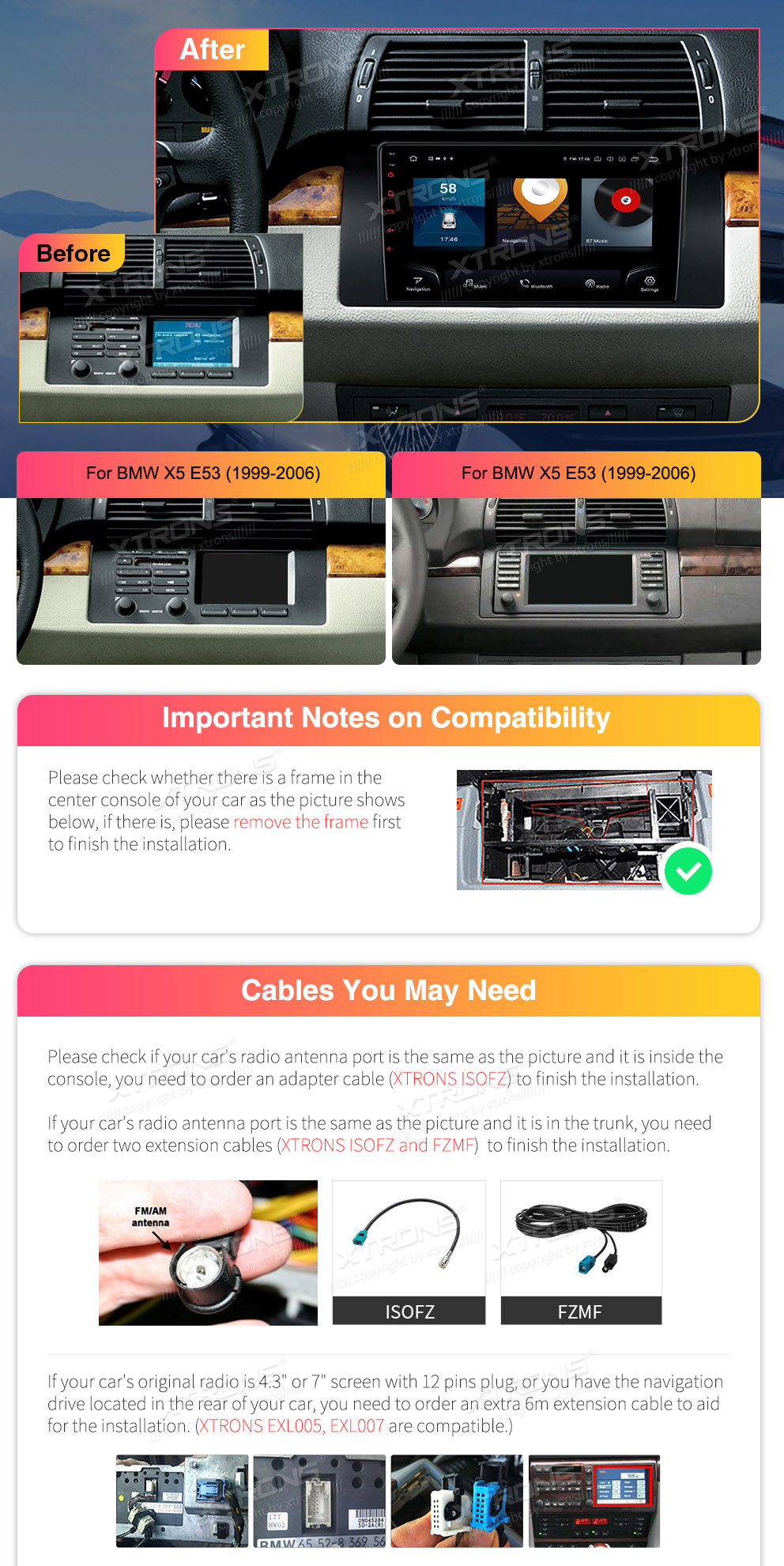 XTRONS IQP9253BP XTRONS IQP9253BP custom fit multimedia radio suitability for the car