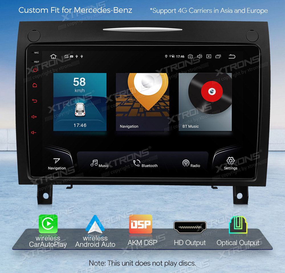 XTRONS IQP92M350P Car multimedia GPS player with Custom Fit Design