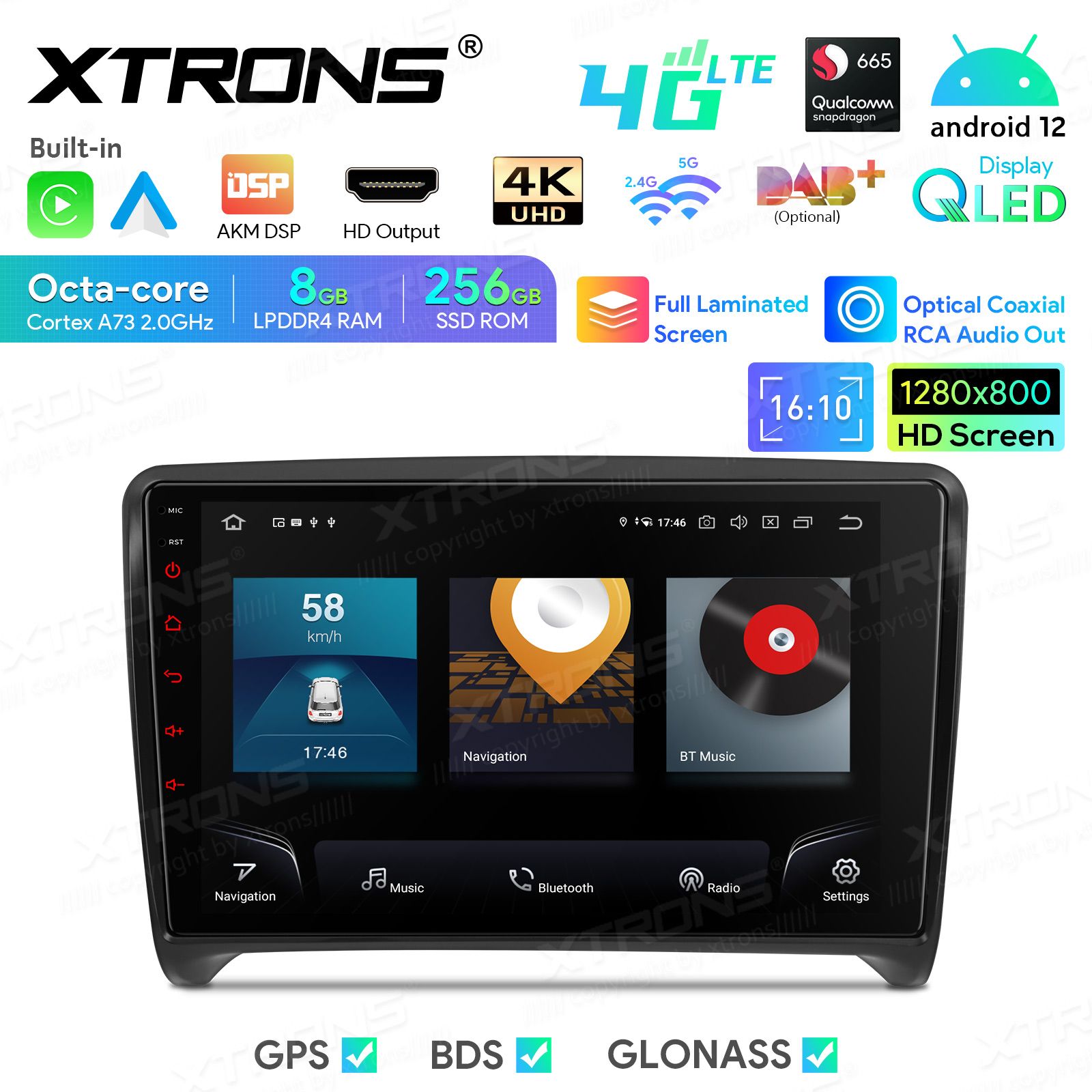 Audi TT (2006-2012) Android 12  | GPS car radio and multimedia system