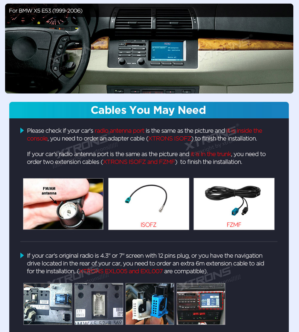 XTRONS IX1253BHL XTRONS IX1253BHL custom fit multimedia radio suitability for the car