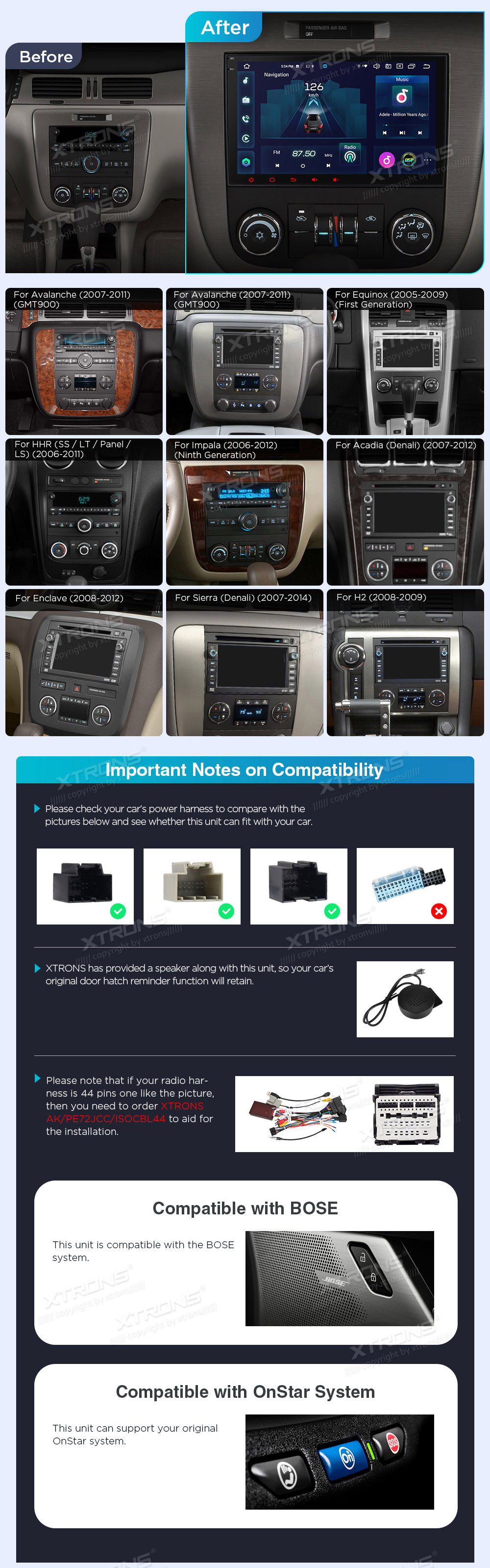 XTRONS IX82JCCL XTRONS IX82JCCL custom fit multimedia radio suitability for the car