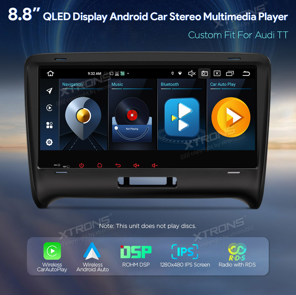 XTRONS IX82TTAHL Car multimedia GPS player with Custom Fit Design