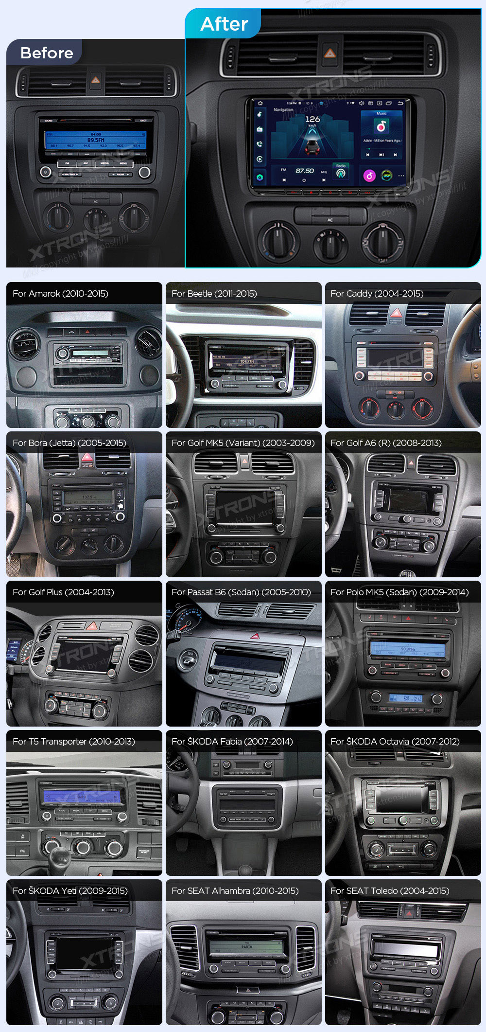 XTRONS IX92MTVLS XTRONS IX92MTVLS custom fit multimedia radio suitability for the car