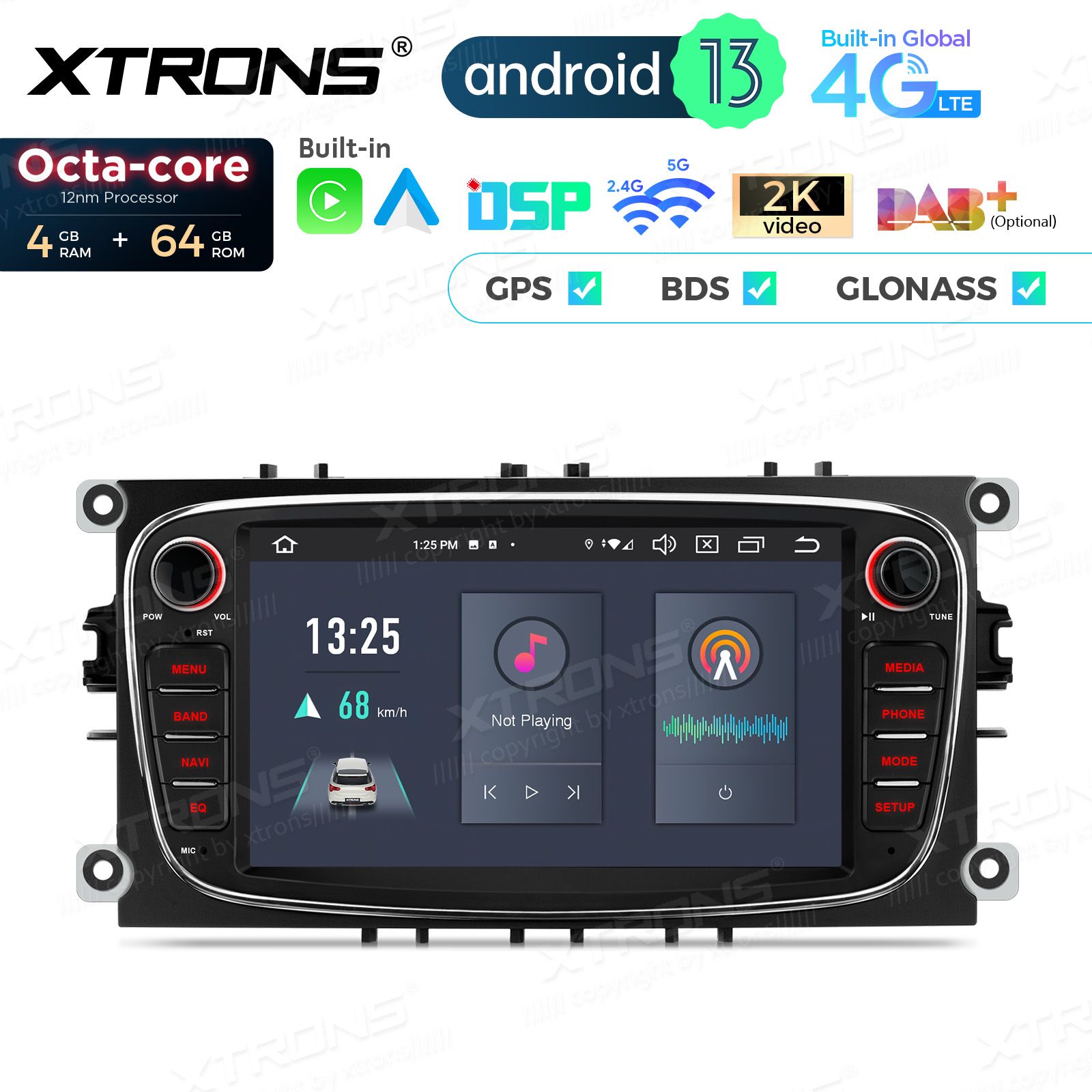 FORD MONDEO (2007-2013)/FOCUS(2008-2011)/S-MAX(2008-2011)/GALAXY(2011-2012) Android 13  | GPS car radio and multimedia system