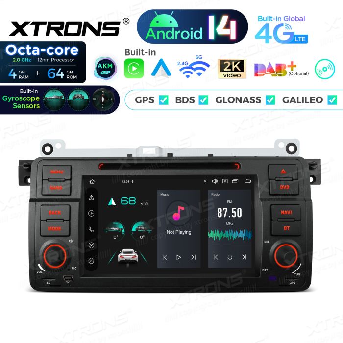 BMW 3. seeria E46 (1998-2006) Android 14  | GPS car radio and multimedia system