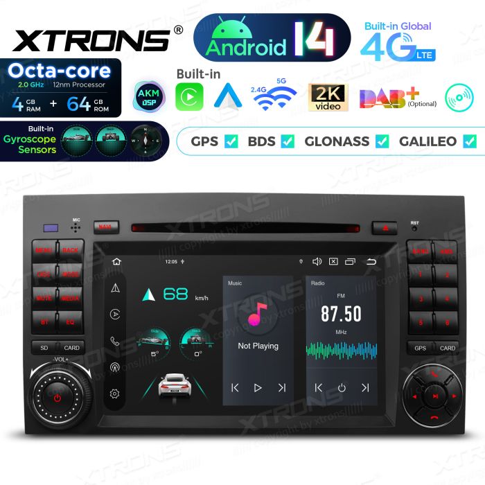 Mercedes-Benz Sprinter | Vito & Viano (2006-2020) | A-Class | B-Class (2004-2012) Android 14  | GPS auto radio un multimediju centrs