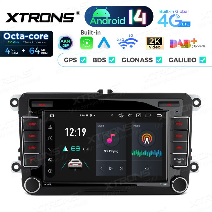 VW Passat B6 | B7 | Multivan | Transporter T5 | T6 | Amarok | Tiguan | Touran | Sharan Android 14  | GPS auto radio un multimediju centrs