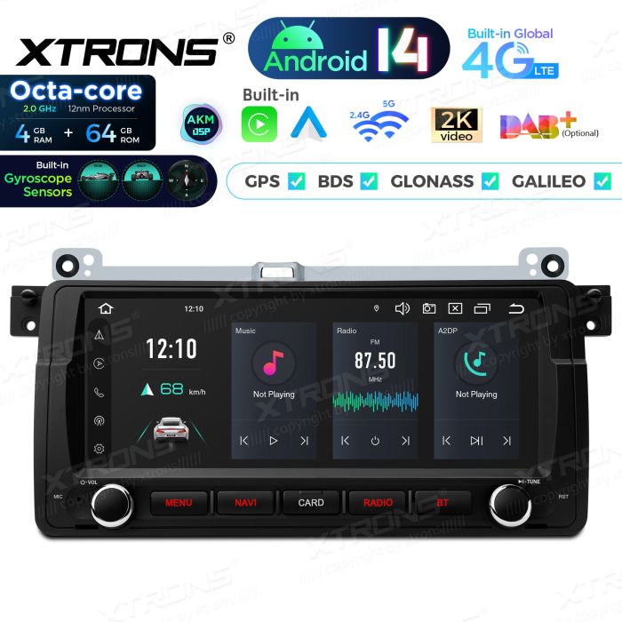 BMW 3. seeria E46 (1998-2006) Android 14  | GPS auto radio un multimediju centrs