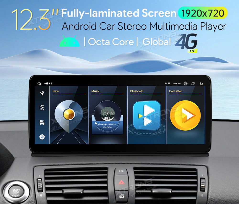 BMW 1. ser. E81 | E82 | E87 | E88 (2006-2009) iDrive CCC  XTRONS QLB22CCB12E87C Car multimedia GPS player with Custom Fit Design